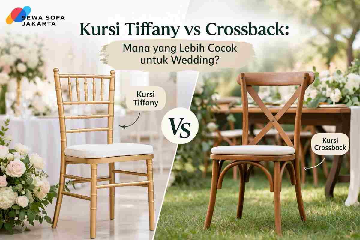 Kursi Tiffany vs Crossback: Mana yang Lebih Cocok untuk Wedding?